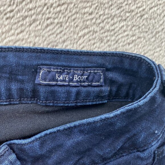 Guess Women's Vintage Jeans Size 26 Kate Bootcut Blue Denim Frayed Hem Casual - Picture 9 of 16